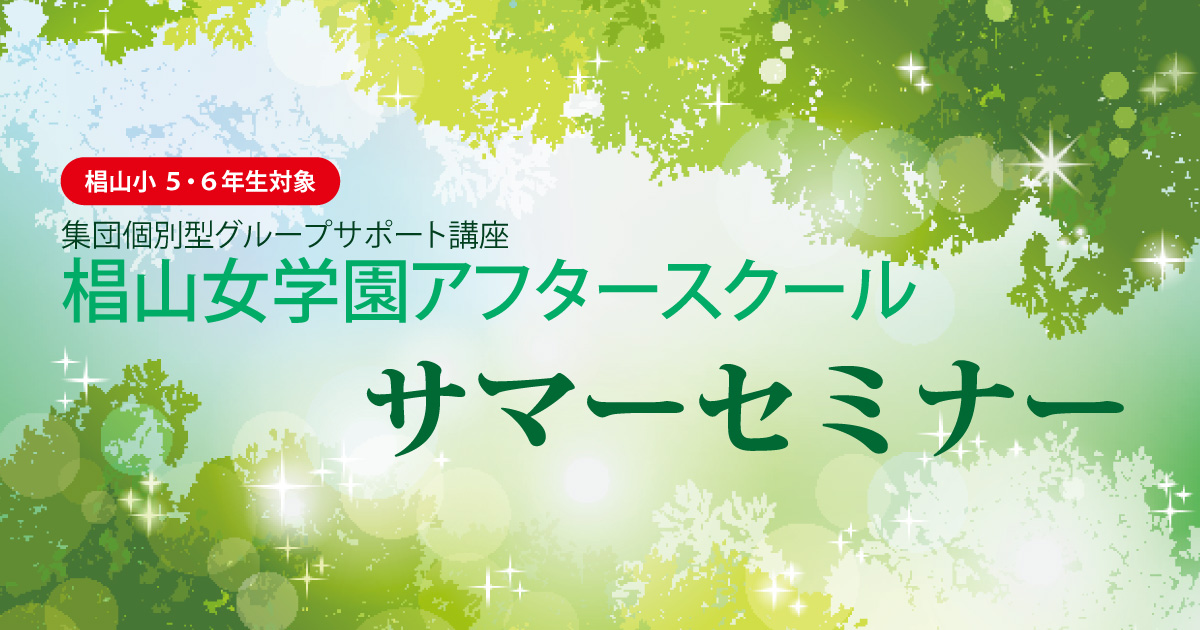 集団個別型グループサポート講座椙山女学園アフタースクール『サマーセミナー』