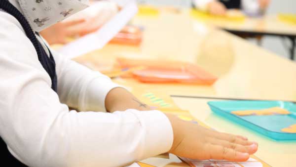 写真「幼稚園受験対策講座 授業の様子」