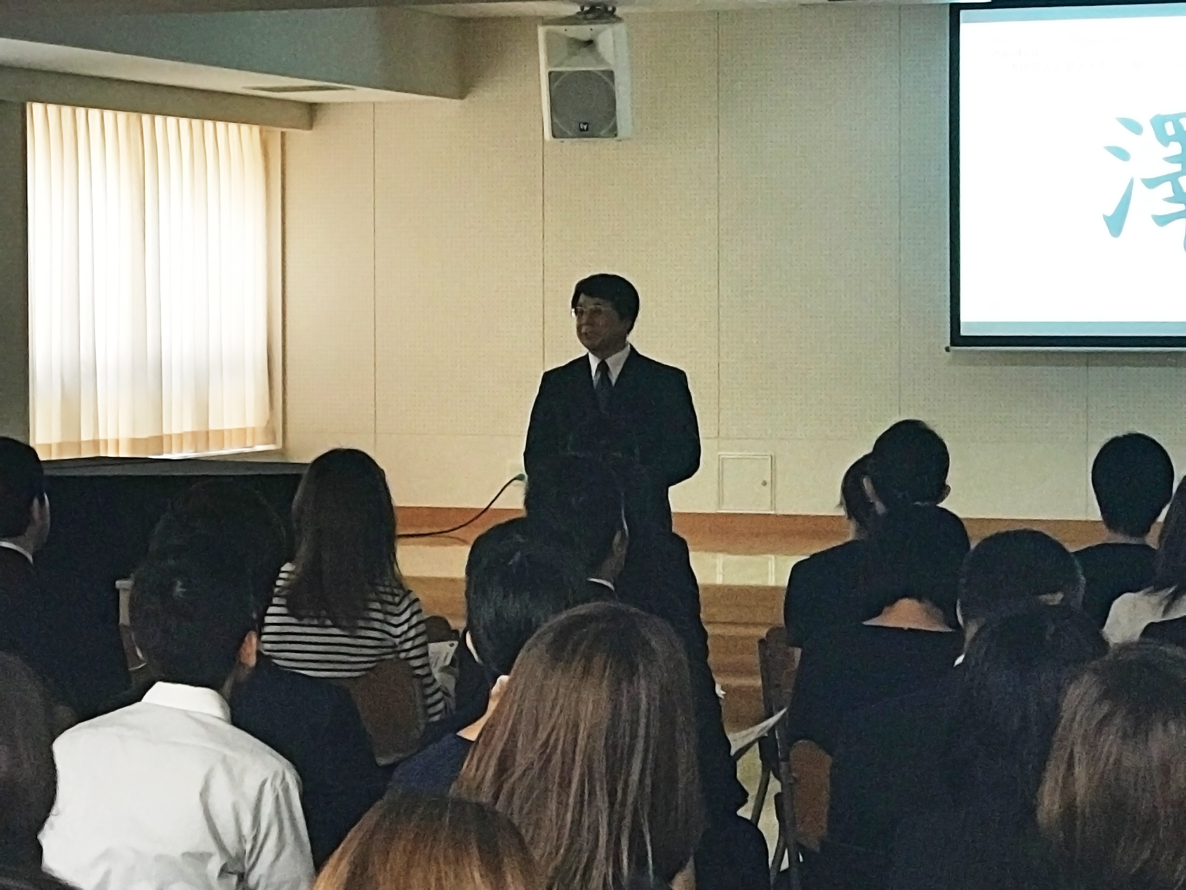 ALL南山 特別講演会 ～南山学園の魅力を知る一日～ 南山中学校男子部 澤田副校長先生 講演の様子